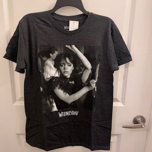Brand New Wednesday Addams T Shirt Black Size Medium